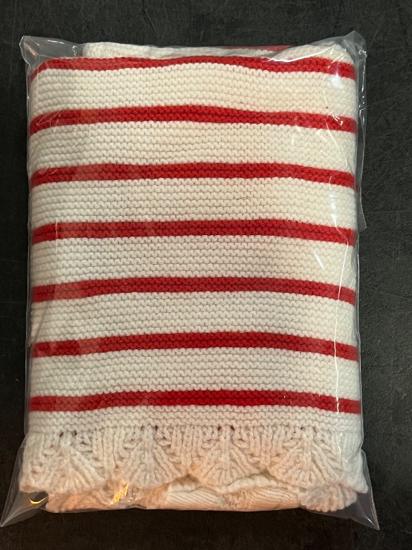 Photo 1 of (12M) Toddler Girls' Americana Striped Sweater Dress - Cat & Jack™ Cream/Red 12M
