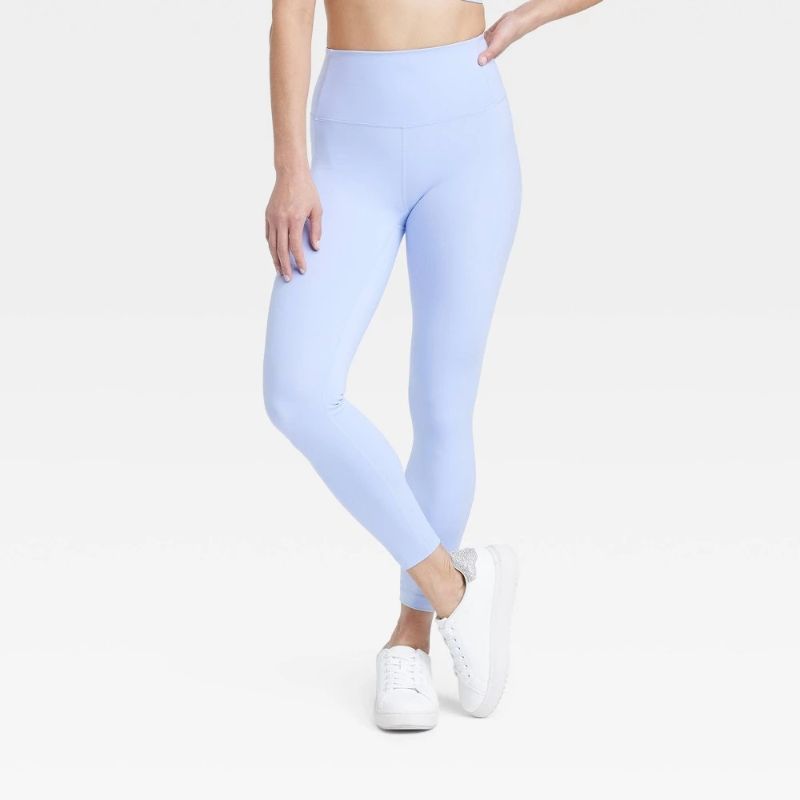 Photo 1 of (S) Women's Dynamic Flex High-Rise Pocketed 7/8 Leggings - All in Motion™ Periwinkle Blue S: Moisture Wicking, UPF 50+