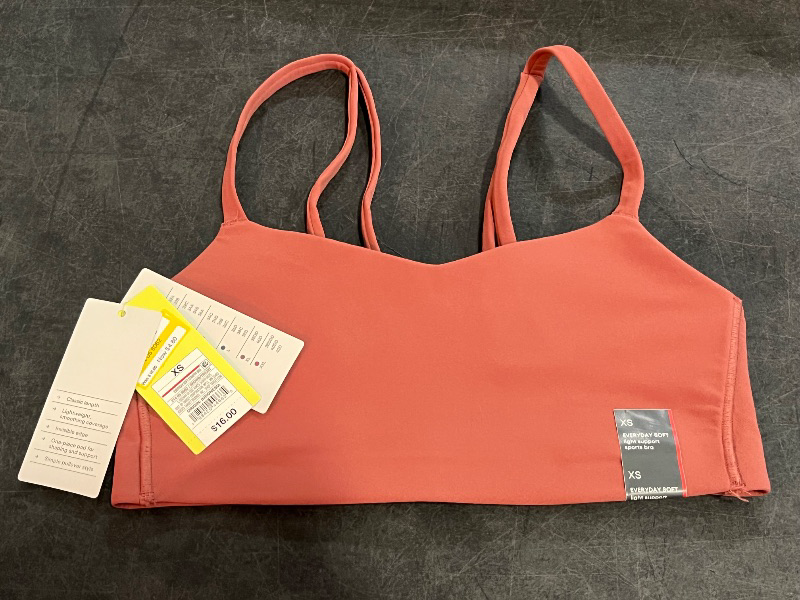 Photo 1 of (XS) Women's Everyday Soft Light Support Strappy Sports Bra - All in Motion™ Brown XS: Moisture Wicking, Quick Drying
