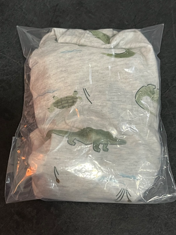 Photo 1 of (6M) Carter's Just One You® Baby Boys' Alligator Top & Bottom Set - Gray 6M: Cotton-Polyester, Long Sleeve Romper