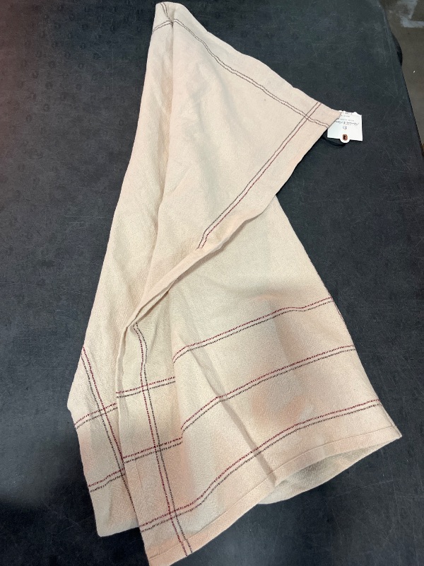 Photo 1 of Flour Sack Towel Burgundy/Natural - Hearth & Hand™ with Magnolia