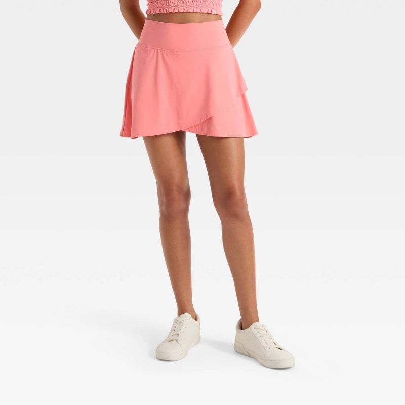 Photo 1 of (XXL) Women's Knit Flowy High-Rise Skort - JoyLab™ Pink XXL