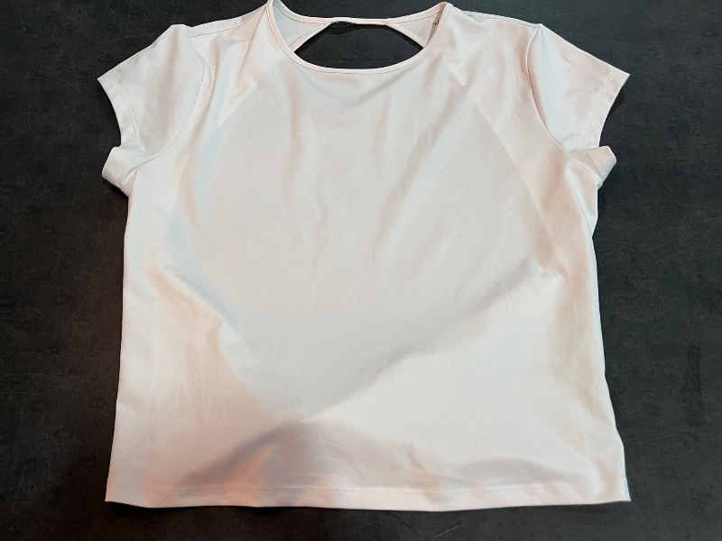 Photo 1 of (XL) Women's Open Back Synthetic T-Shirt - Wild Fable™ White XL