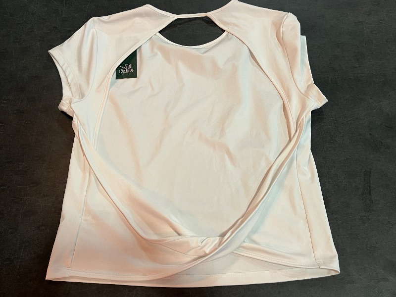 Photo 1 of (XL) Women's Open Back Synthetic T-Shirt - Wild Fable™ White XL