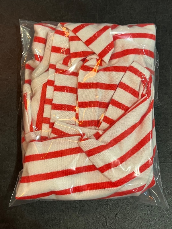 Photo 1 of (3T) Toddler Girls' Striped Short Sleeve Dress - Cat & Jack™ Red 3T