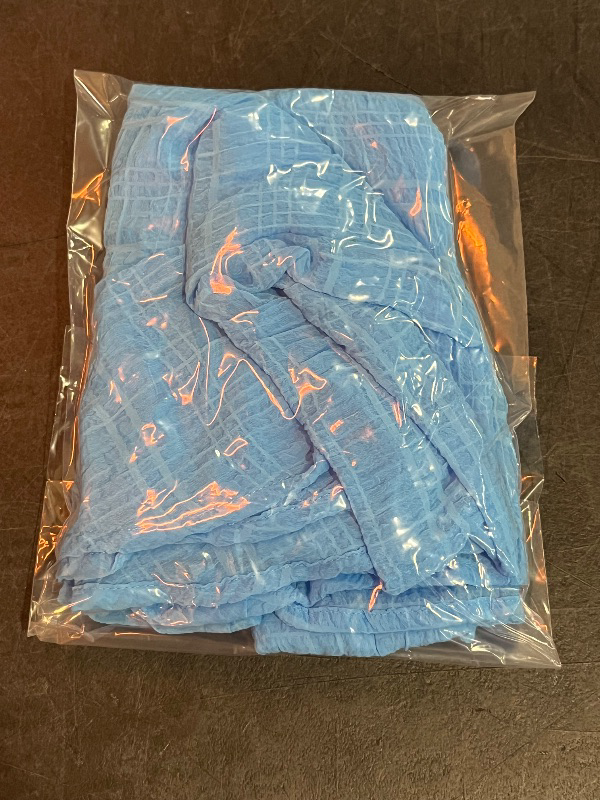 Photo 1 of (L) Women's Textured Chiffon Ruffle Hem Cover up Shorts - Wild Fable™ Blue L: Recycled Polyester, Drawstring, Sheer
