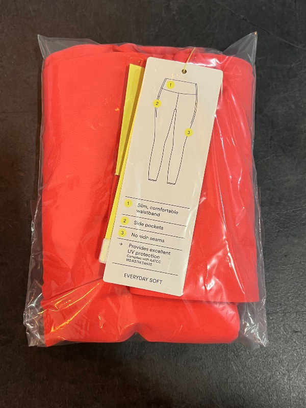 Photo 1 of (XS) Women's Everyday Soft Ultra High-Rise Pocketed Leggings - All in Motion™ Coral Red XS: Moisture Wicking, UPF 50+