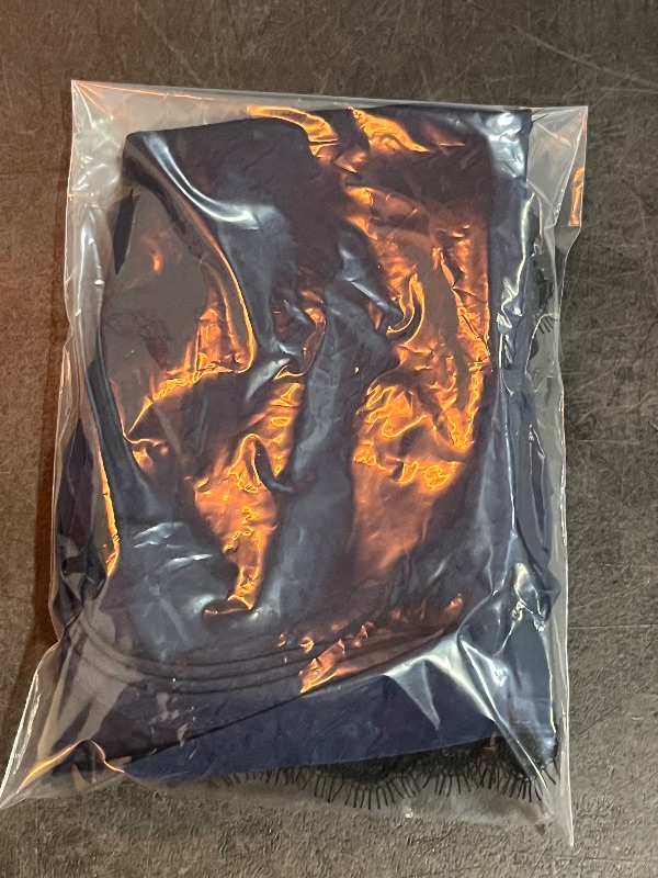 Photo 1 of (M) Blue and Black Lace Trim Tank Top