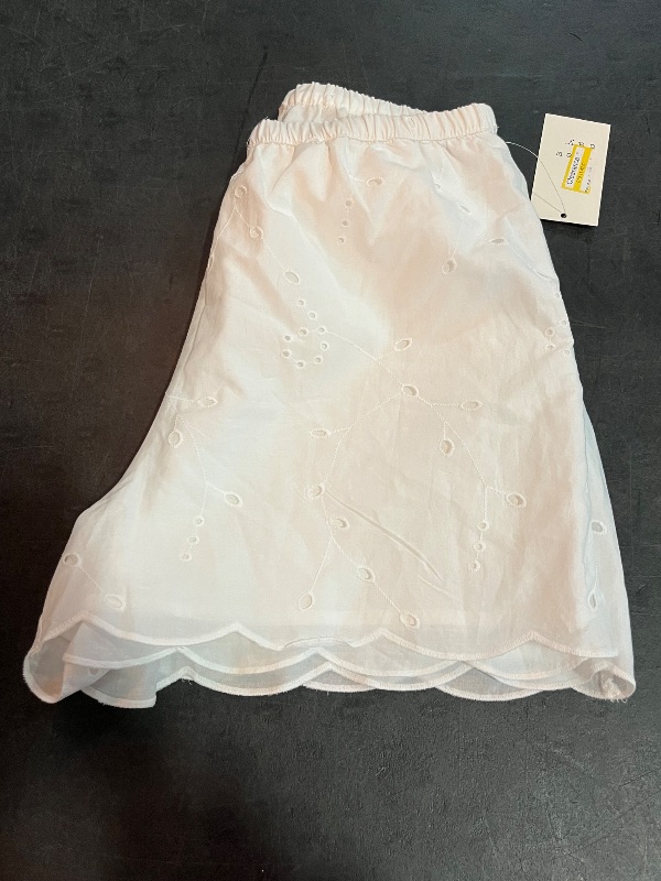 Photo 1 of (S) Women's High-Rise Eyelet Boxer Pull-on Shorts - a New Day White S
