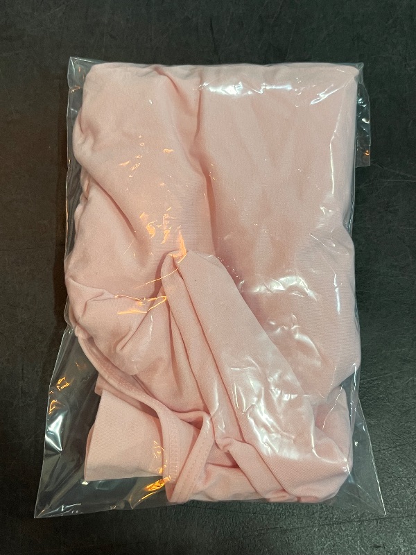 Photo 1 of (XXL) Women's Cap Sleeve Seamless Jersey T-Shirt - Wild Fable™ Light Pink XXL: Casual Pullover, Lightweight Fabric
