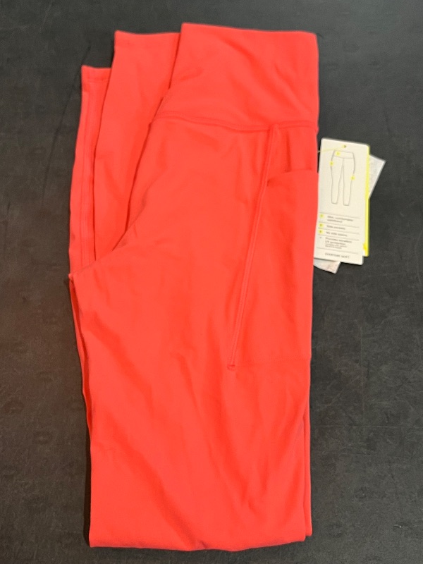 Photo 1 of (XS) Women's Everyday Soft Ultra High-Rise Pocketed Leggings - All in Motion™ Coral Red XS: Moisture Wicking, UPF 50+