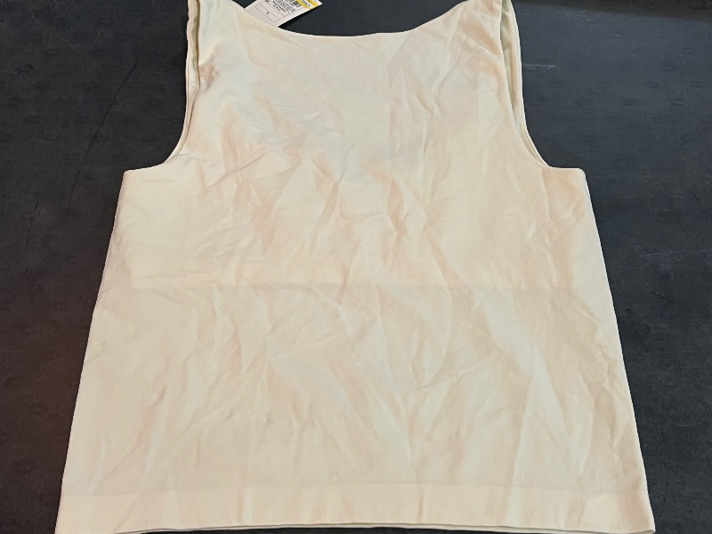 Photo 1 of (L) Women's Slim Fit Seamless Tank Top - a New Day™ Off-White L: Lightweight Sleeveless Scoopneck Pullover
