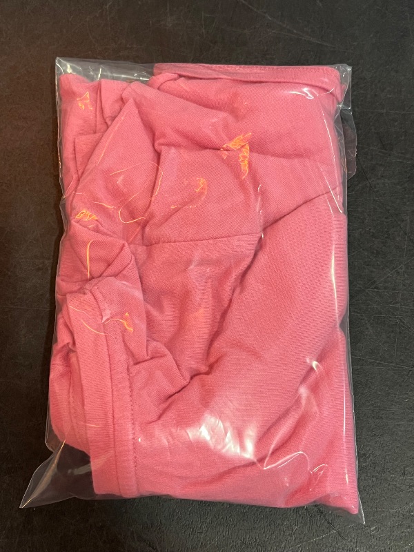 Photo 1 of (XL) Kids Girls Solid Pink Tshirt