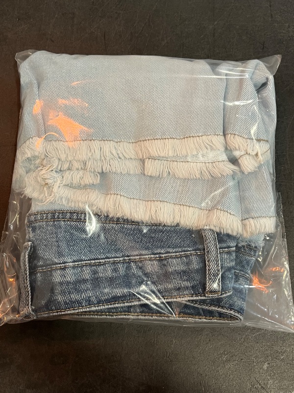 Photo 1 of (XL) Girls' High-Rise a-Line Colorblock Denim Shorts - Art Class™ Light Wash XL