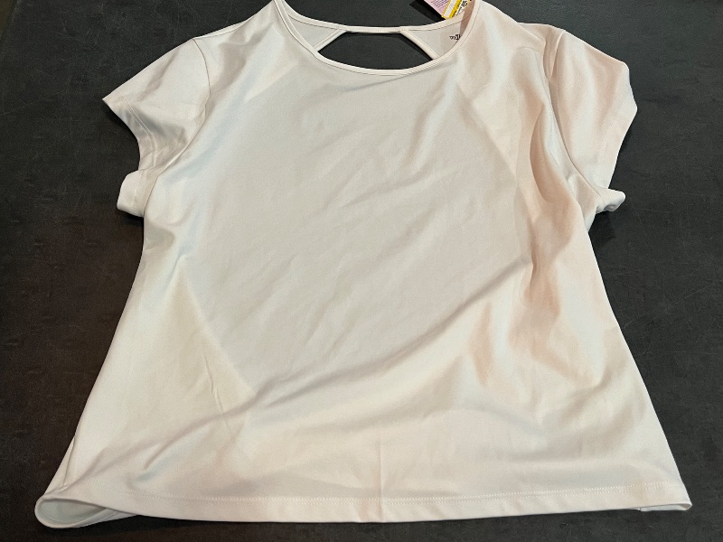 Photo 1 of (XL) Women's Open Back Synthetic T-Shirt - Wild Fable™ White XL