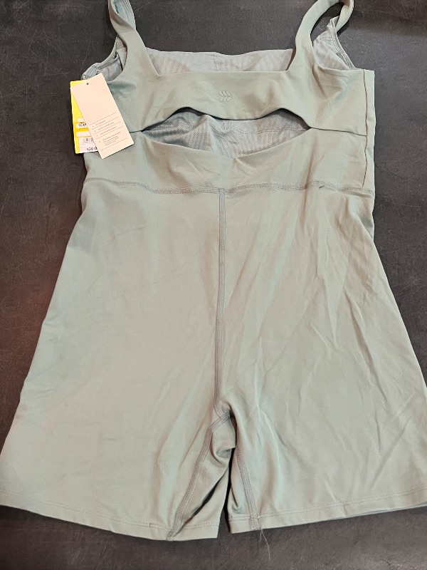 Photo 1 of (M) Women's Everyday Soft Short Active Bodysuit - All in Motion™ Sage Green M: Moisture Wicking, UPF 50+