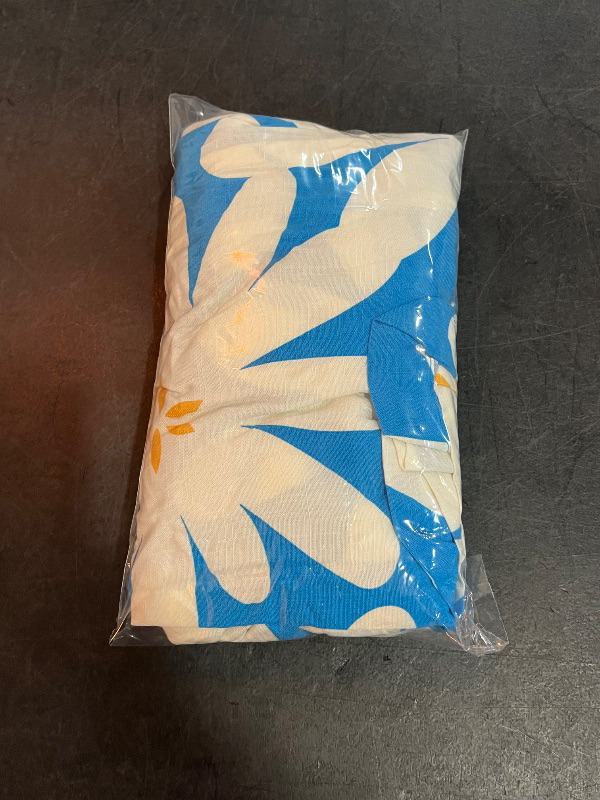 Photo 1 of (XL) Men's Short Sleeve Resort Shirt - Original Use™ Blue XL: Lightweight Rayon, Front Button Down, Knit Fabric
