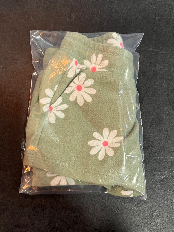 Photo 1 of (12M) Green Flower Shorts for Toddlers