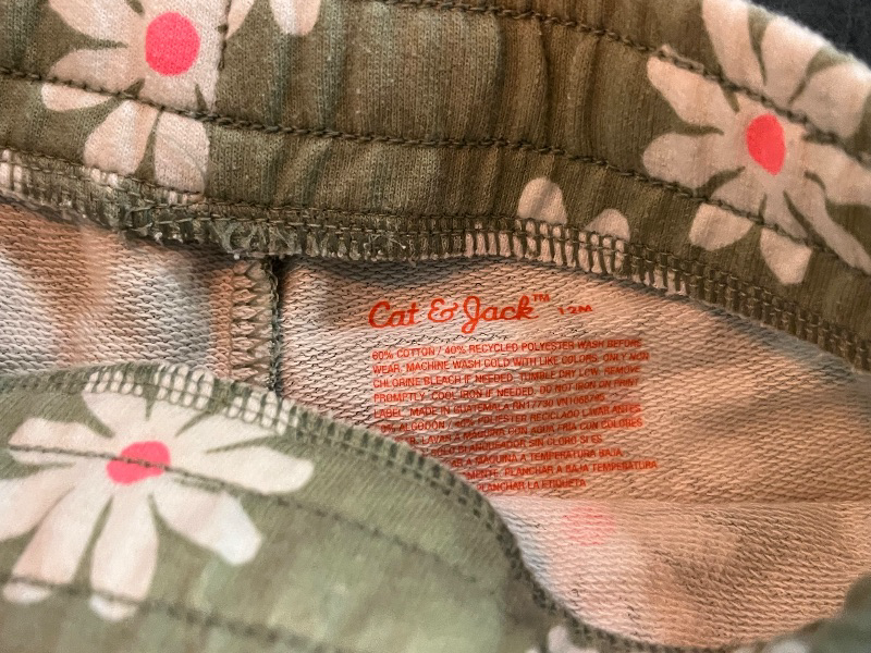 Photo 1 of (12M) Green Flower Shorts for Toddlers