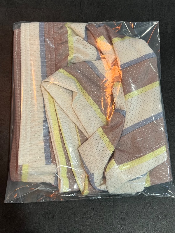 Photo 1 of (L) Women's Striped Mesh Graphic Shorts - L
