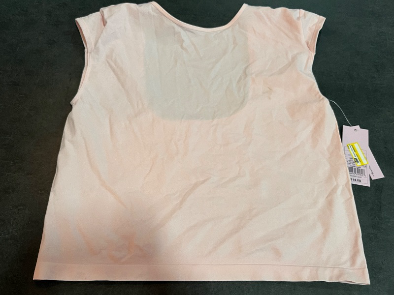 Photo 1 of (XXL) Women's Cap Sleeve Seamless Jersey T-Shirt - Wild Fable™ Light Pink XXL: Casual Pullover, Lightweight Fabric
