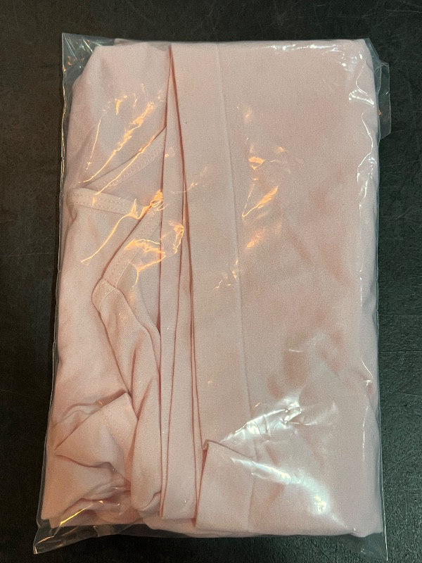 Photo 1 of (XXL) Women's Cap Sleeve Seamless Jersey T-Shirt - Wild Fable™ Light Pink XXL: Casual Pullover, Lightweight Fabric