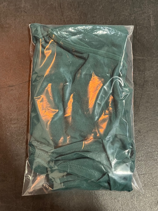 Photo 1 of (XL) Women's Cap Sleeve Seamless Jersey T-Shirt - Wild Fable™ Dark Teal Green XL: Lightweight Nylon-Spandex Pullover,