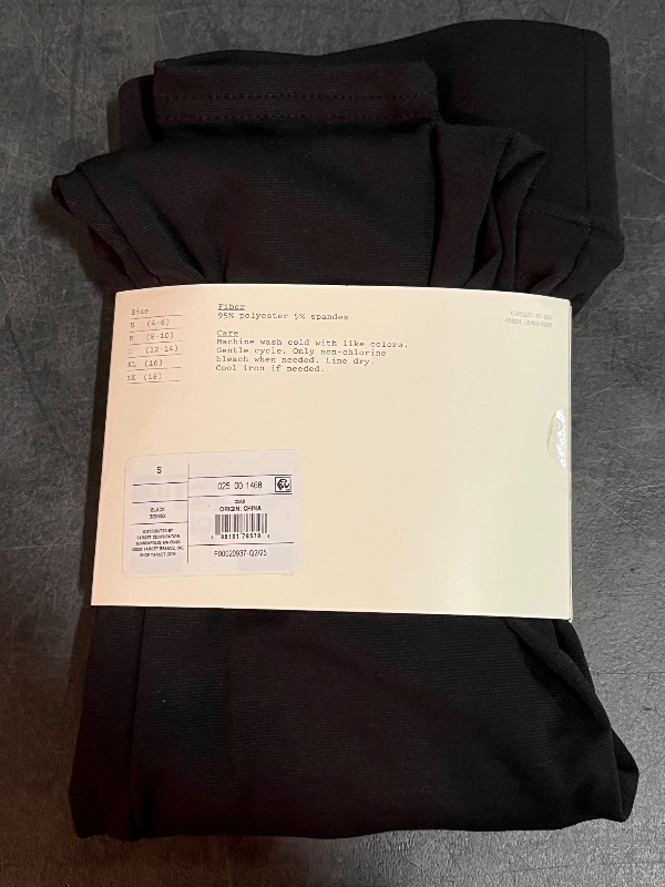 Photo 1 of (S) Women's Supersoft Leggings with Wide Waistband - a New Day™ Black S: Mid Rise, Ankle Length, Power Stretch, Pull-on Style