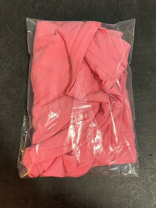 Photo 1 of M(8) Girls Solid Pink Short Sleeve Shirt 