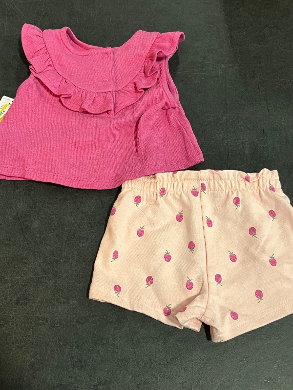 Photo 1 of 6M Carter's Just One You® Baby Girls' Raspberries Top & Shorts Set - Pink 6M: Fruit Pattern
