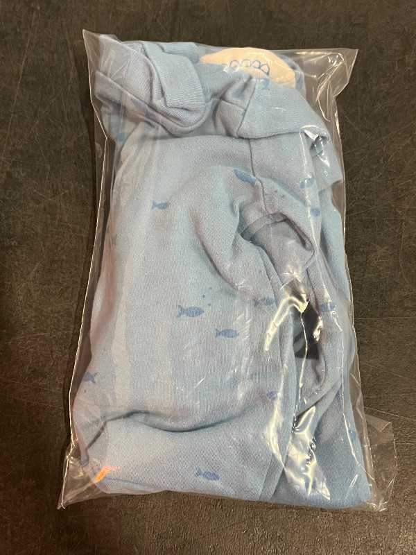 Photo 1 of 6M Carter's Just One You® Baby Boys' Footed Sleep N' Play - Blue 6M: Cotton, Sharks, Two-Way Zipper