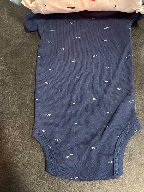 Photo 1 of 9M Carter's Just One You® Baby Boys' 3pk Bodysuit - Navy Blue/White 9M: Cotton, Whale Pattern, Short Sleeve