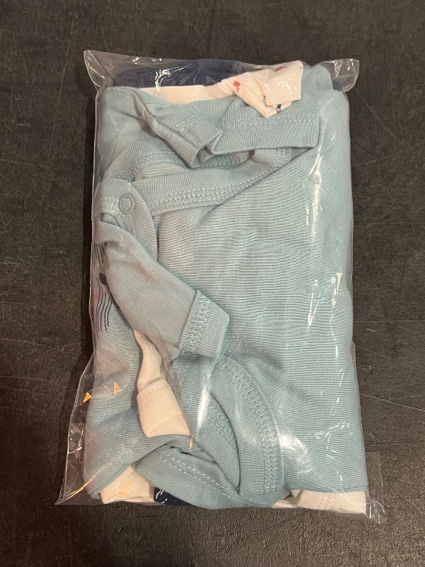 Photo 1 of 9M Carter's Just One You® Baby Boys' 3pk Bodysuit - Navy Blue/White 9M: Cotton, Whale Pattern, Short Sleeve