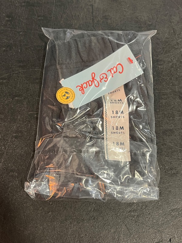 Photo 1 of 18M Toddler Girls' French Terry Shorts - Cat & Jack™ Dark Gray 18M