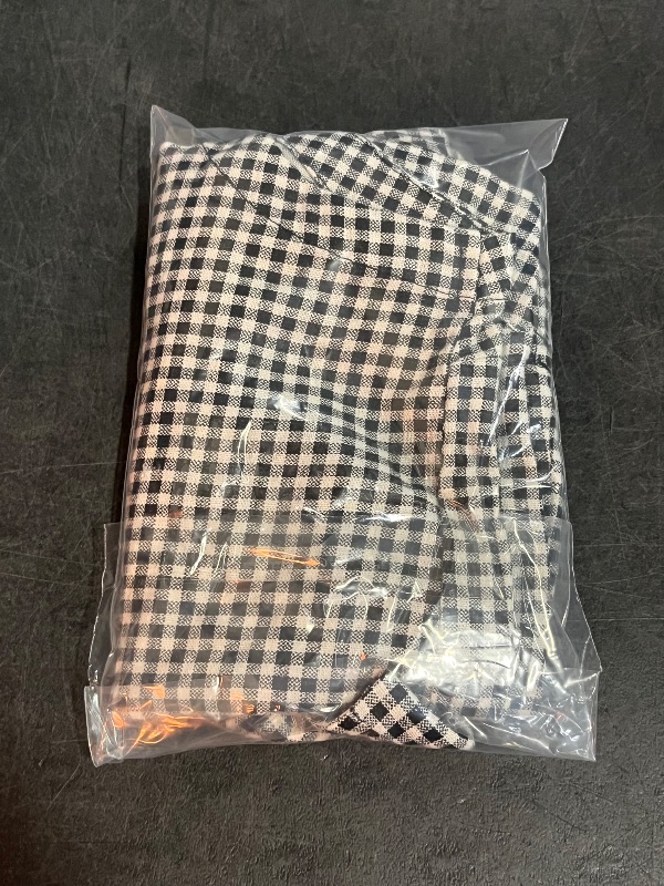 Photo 1 of (M) Women's Linen Tank Top - a New Day™ Black Gingham M: Midweight Canvas, Loose Fit, Squareneck, Wide Straps