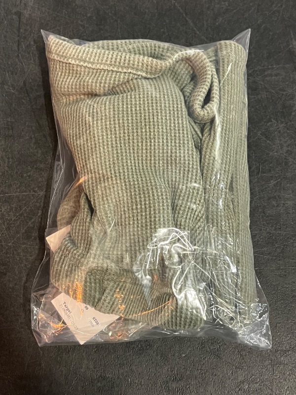 Photo 1 of 18M Baby Waffle Top & Bottom Set - Cat & Jack™ Green 18M