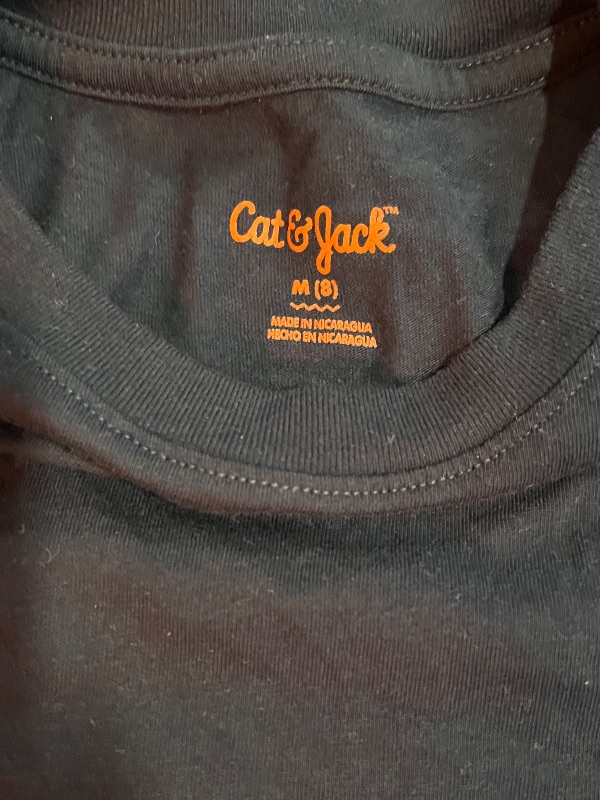 Photo 1 of (M) Kids Plain Navy Blue Short Sleeve