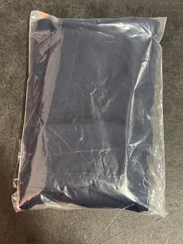 Photo 1 of (M) Kids Plain Navy Blue Short Sleeve