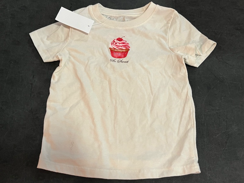 Photo 1 of (2T) Girls "SO SWEET" Cupcake Short Sleeve