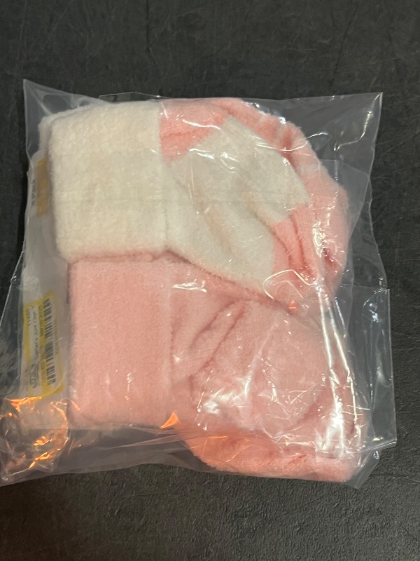 Photo 1 of 3-12M Carter's Just One You® Baby Girls' 4pk Chenille Socks - Pink 3-12M: Lightweight Knit Ankle Socks, Solid & Stripes, Machine Washable