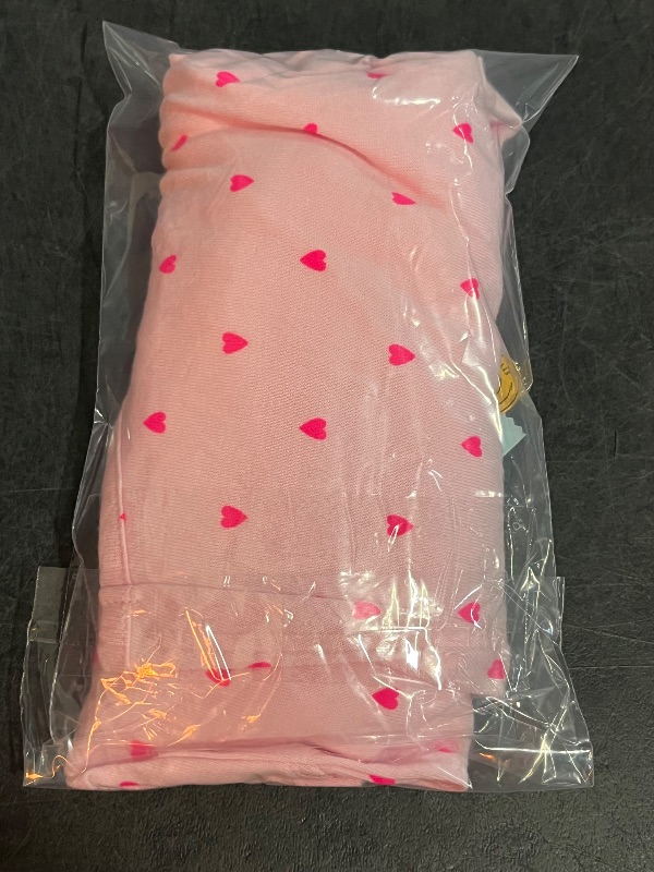 Photo 1 of (L) Girls' Knit 'Heart' Romper - Cat & Jack™ Light Pink L: Sleeveless, Crisscross Back, Elastic Waistband