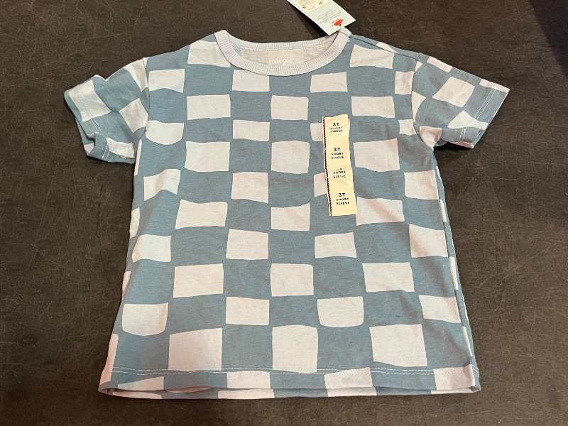 Photo 1 of 3T Boys Checkered Short Sleeve