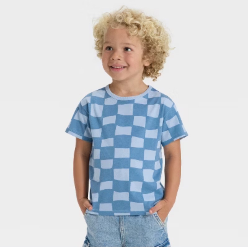 Photo 1 of 3T Boys Checkered Short Sleeve