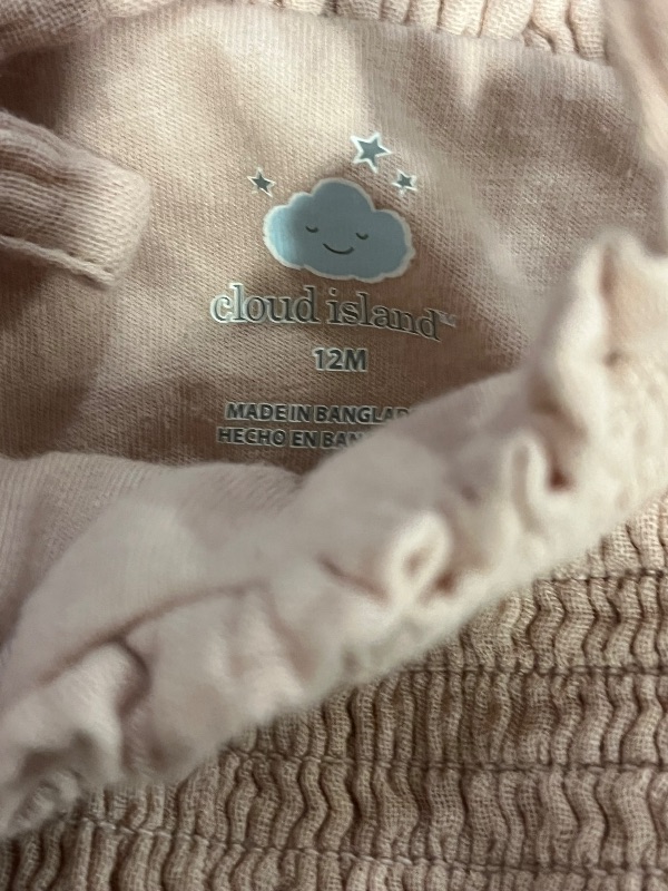 Photo 1 of 12M Baby Girls Printed Ruffled Romper - Cat & Jack