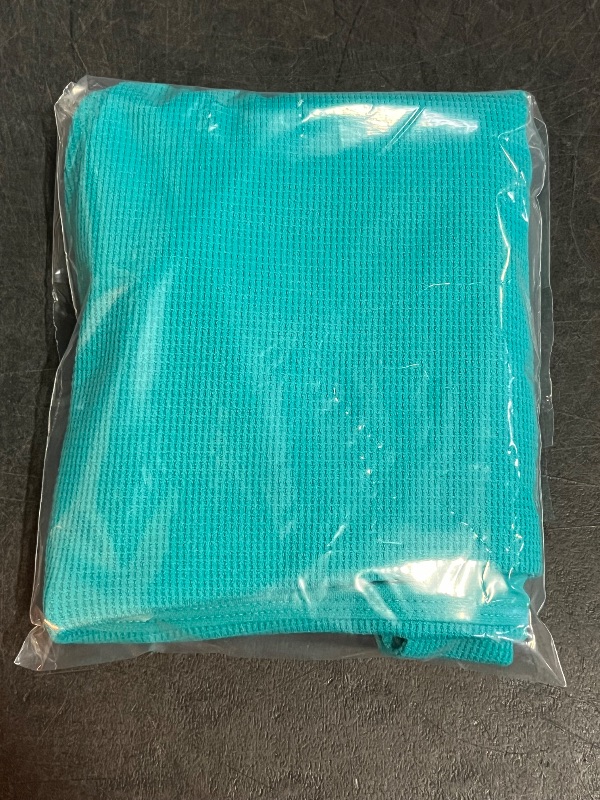 Photo 1 of (XS) Women's Pique High Waist High Leg Medium Coverage Bikini Bottom - Shade & Shore™ Teal Blue XS: Recycled Polyester, Spandex, Full Lining