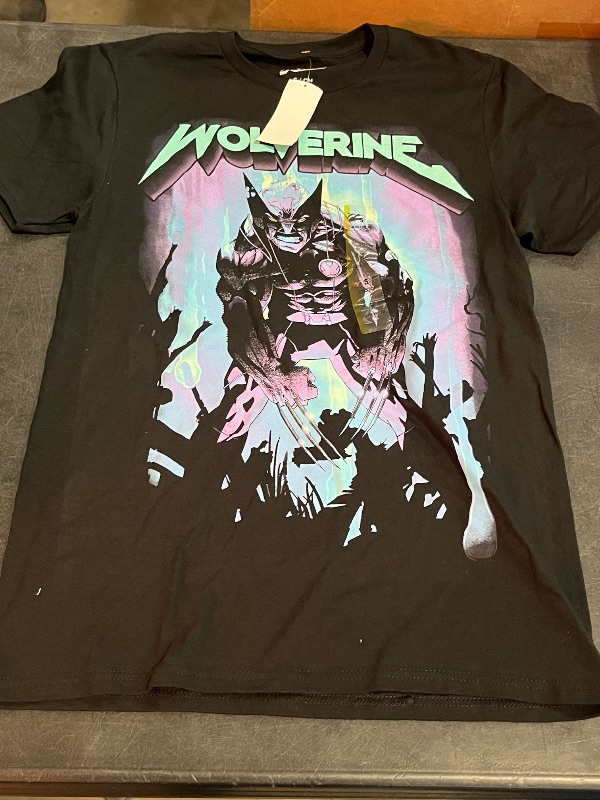 Photo 1 of (S) Men's Disney Wolverine Short Sleeve Graphic T-Shirt - Black S: Crew Neck, X-Men License