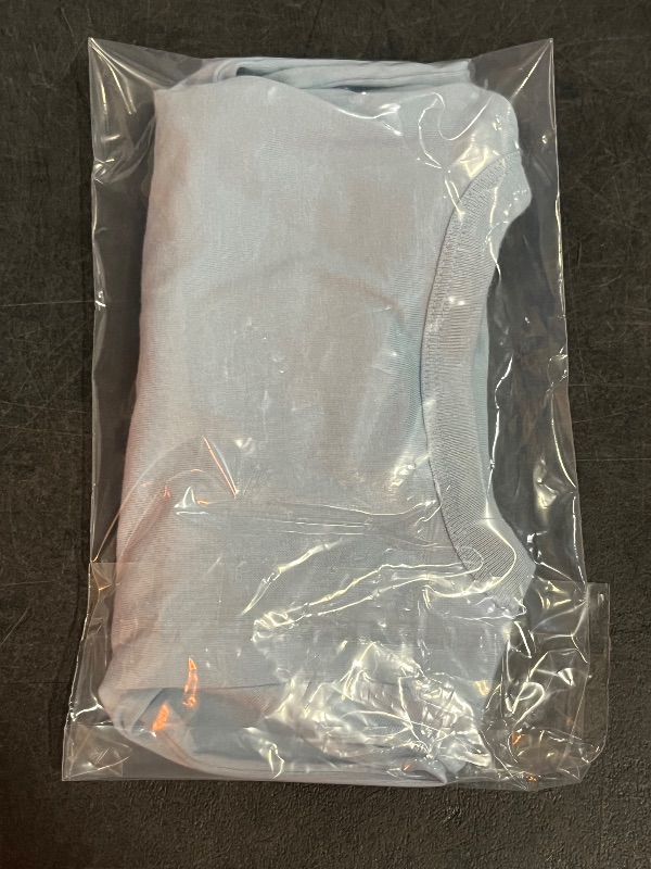 Photo 1 of 12M Baby Boys' Henley Bodysuit - Cat & Jack™ Light Blue 12M: Cotton Blend, Recycled Polyester, Spandex, Short Sleeve, Snap Closure