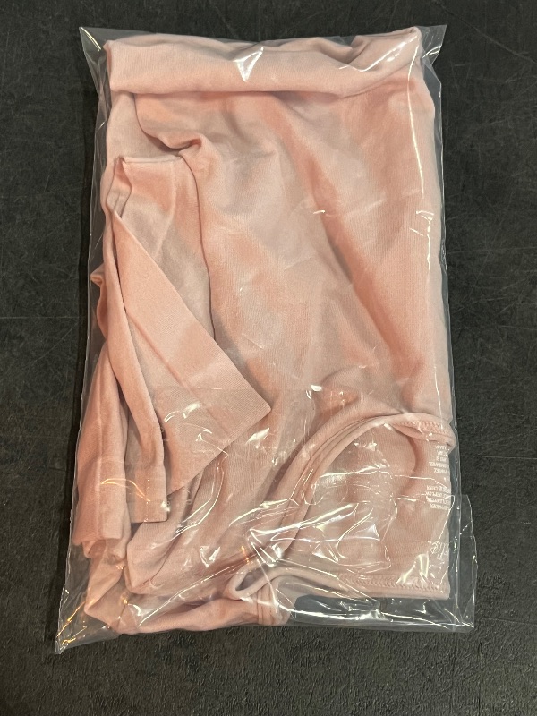 Photo 1 of (XXS) Women's Solid Pink Short Sleeve Shirt