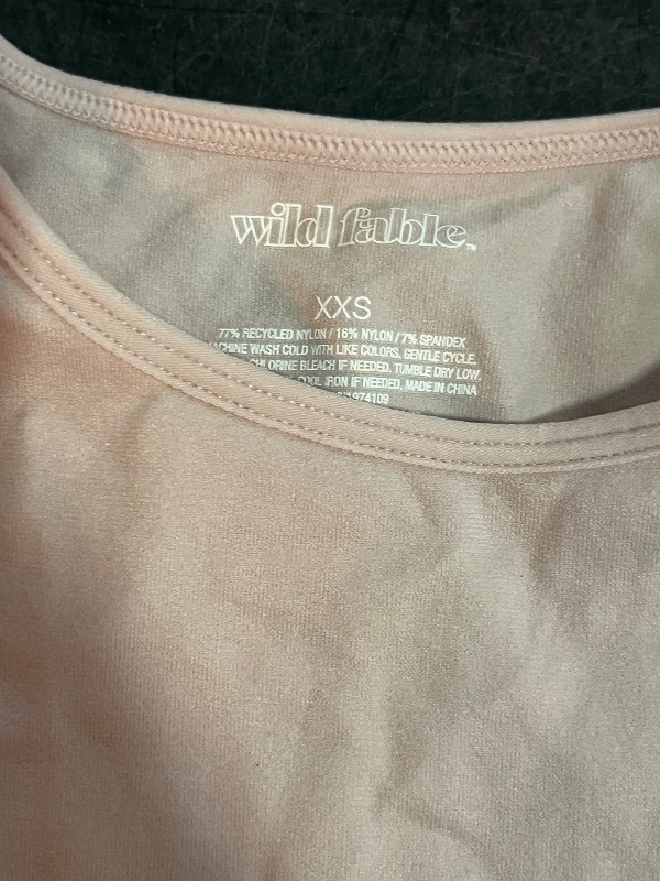 Photo 1 of (XXS) Women's Solid Pink Short Sleeve Shirt