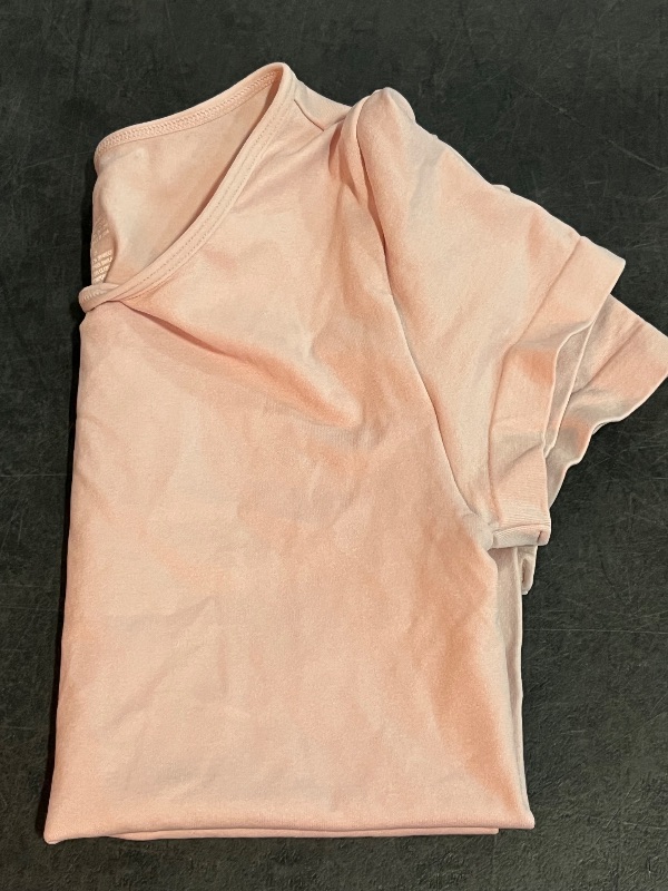 Photo 1 of (XXS) Women's Solid Pink Short Sleeve Shirt